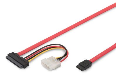 Digitus SATA Anschlusskabel, SATA22pin - L-Typ + Strom, 0.5m