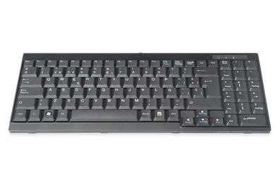Digitus Tastatur für TFT-Konsolen schwarz, Kabel, spanisch