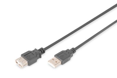 Digitus USB 2.0 Verlängerungskabel, Typ A St/Bu, 3.0m