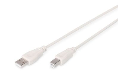 Digitus USB Anschlusskabel, Typ A - B St/St 3.0m, be