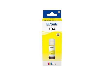 Epson Tintenflasche 104 Gelb (65ml, ca. 7.500 Seiten) EcoTank