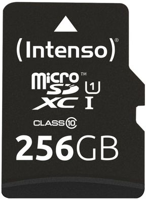 Intenso 256GB mircoSDXC Class10 UHS-I Premium + SD-Adapter