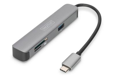 Digitus USB-C Dock, 4K/30Hz HDMI/2x USB-A / /D/MicroSD