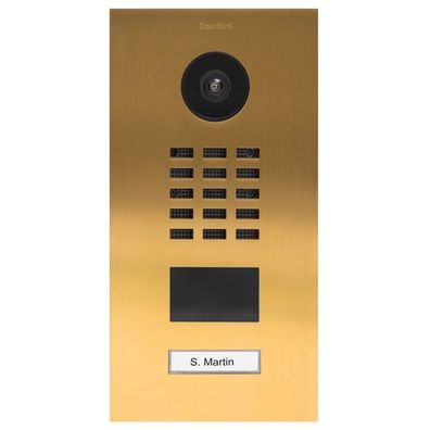 DoorBird D2101V IP Telefon Edelstahl V4A Gold-Optik