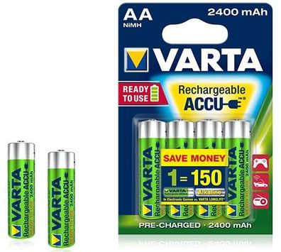 VARTA Recharge ACCU Power AA 2400mAh Blister 4