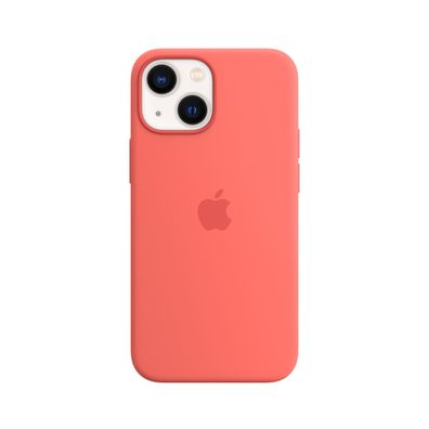 iPhone 13 mini - Silikon Case mit MagSafe, pink pomelo