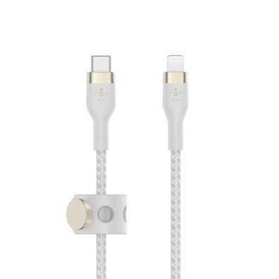 Belkin PRO Flex Lightning/USB-C, is 15W, Apple zert.,1m, weiß