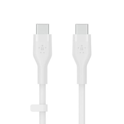 Belkin Flex USB-C/USB-C Kabel, Schnellladen bis 60W, 2m, weiß