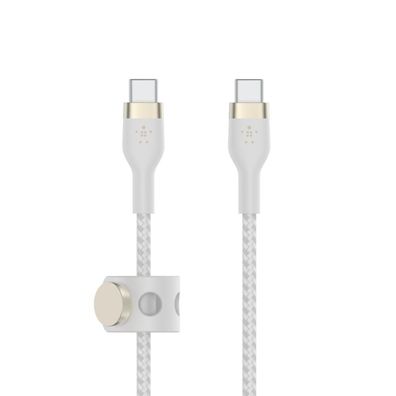 Belkin PRO Flex USB-C/ USB-C Kabel, bis 60W, 1m, weiß