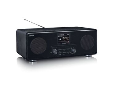 Lenco DIR-260BK Internetradio mit DAB+, BT und CD (Schwarz)