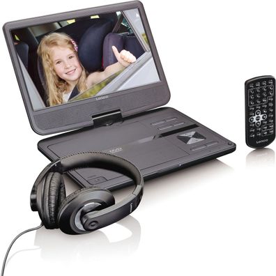 Lenco DVP-1010 10Zoll DVD-Player mit Kfz-Halter, Kopfhörer