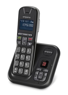 emporia TH-21AB DECT-Schnurlostelefon u. dig. Anrufbeantworter