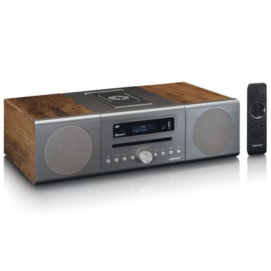 Lenco MC-175SI Micro-set mit DAB, FM, CD, 2 USB, BT, QI