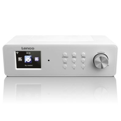 Lenco KCR-2014 Internet Küchenradio mit FM, Weiß