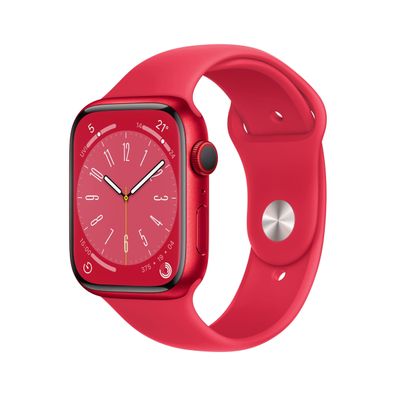 Apple Watch 8 Cell 45mm (PRODUCT)RED Alu Sport Band red