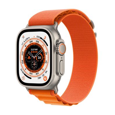 Apple Watch Ultra Cell 49mm Titanium Orange Alpine Loop S