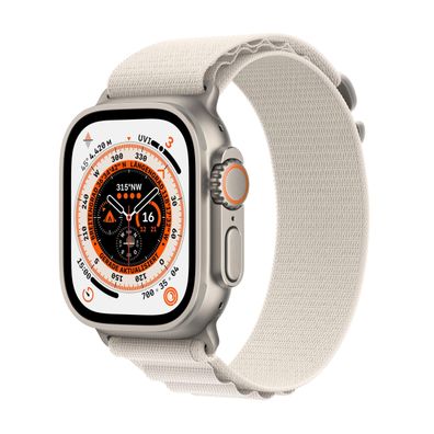 Apple Watch Ultra Cell 49mm Titanium Starlight Alpine Loop S