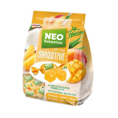 NEO Botanica Smoothie Fruchtgummibonbons mit Ananas, Kokosnuss & Mango, 200 g