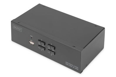 Digitus KVM-Switch, 4-Port, Dual-Display, 4K, HDMI®