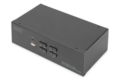 Digitus KVM Switch, 4 Port, Dual Display, 4K, DisplayPort®