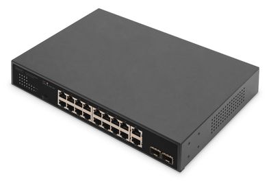 Digitus 16 + 2 Port 10/100/1000 Mbps + 2 Gigabit SFP PoE Switch