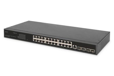 Digitus 24 Port 10/100/1000 + 4SFP+ UPLINK Switch, 19Zoll