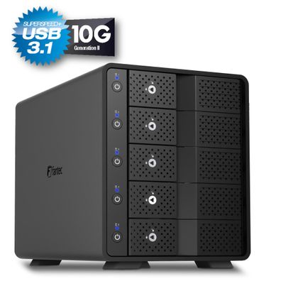 FANTEC MB-X5U31H Storagegehäuse 5x 3,5Zoll/2,5Zoll HDD/SSD USB 3.1 Gen. 2