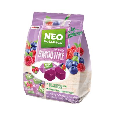NEO Botanica Smoothie Fruchtgummibonbons mit Erdbeeren, Himbeeren & Blaubeeren, 200 g