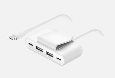 Belkin 4-Port USB-Splitter 2x USB-C,2xUSB-A, max.30 W, weiss