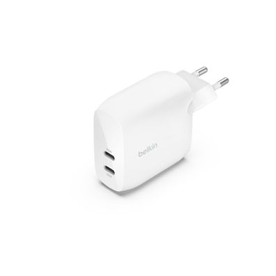 Belkin 60W Dual USB-C Ladegerät mit Power Deliver, weiss