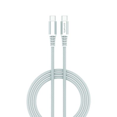 4smarts USB-C auf USB-C Kabel PremiumCord 100W 3m weiss