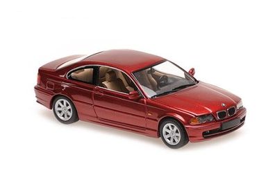 BMW Miniatur 3er E46 Coupe rot - 1:43