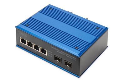 Digitus Industrial 4 + 2-Port Gigabit Ethernet PoE Switch