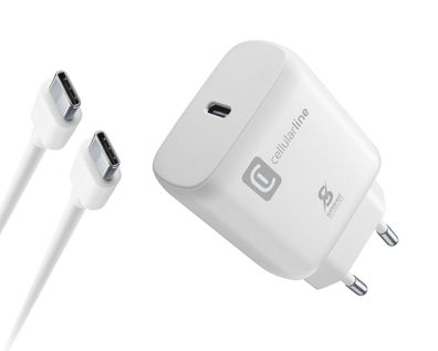 Cellularline USB-C Charger Kit für Samsung 25W White