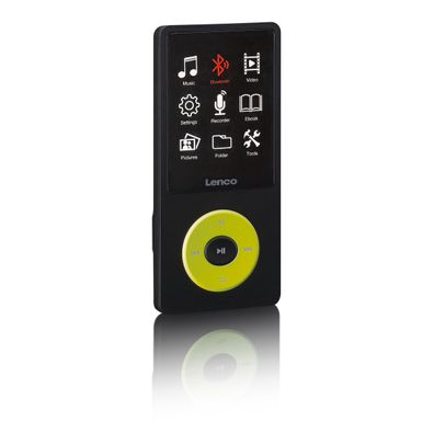 LENCO Xemio-860 MP4-Player mit Display Akku BT 8GB grün