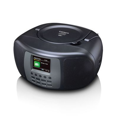 Lenco SCD-860BK Boomxbox mit DAB+/FM-Radio Farbdisp. BT black