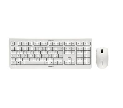 CHERRY DW 3000 Tastatur mit Maus Set DE kabellos weiß