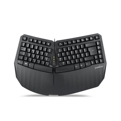 Perixx Periboard 413 DE B, ergonomische Mini Tastatur, schwarz