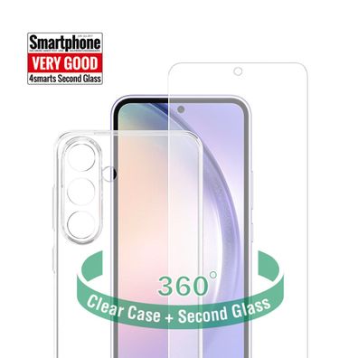 4Smarts 360° Starter Set Glas + Case für Galaxy A55