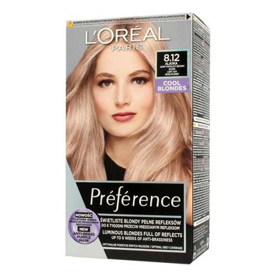 L'Oréal Professionnel Preference Haarfarbe 8.12 Alaska - Light Ash Beige Blonde 1op.