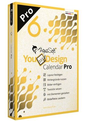 Aquasoft YouDesign Calendar 6 Pro - Kalender Designer - MAC/ PC Download Version