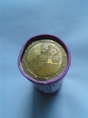 Originalrolle 25 x 2 euro 2018 Estland Unabhängigkeit Sichtrolle