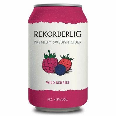 Premium Cider Rekorderlig DPG Wildberry 4,5%vol 24 x 33cl Tray DPG Pfand