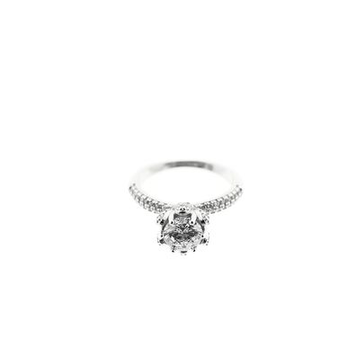 Damenschmuckstück Ring aus Silber 925 mit glänzenden Steine Silberring