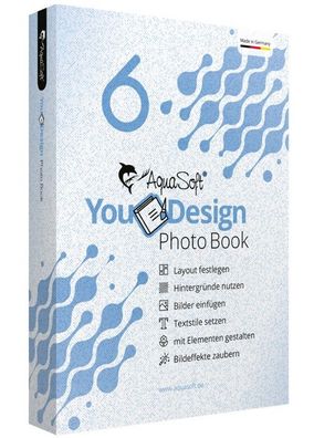 Aquasoft YouDesign Photo Book 6 - Fotobuch Designer - MAC/ PC Download Version