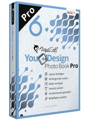 Aquasoft YouDesign Photo Book 6 Pro - Fotobuch Designer - MAC/ PC Download Version