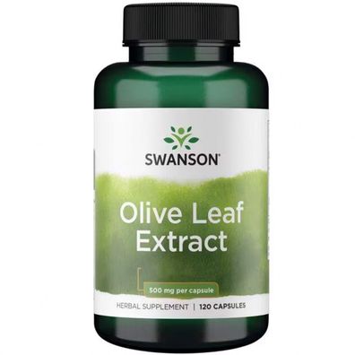 Swanson, Olive Leaf Extract, 500mg, 120 Kapseln