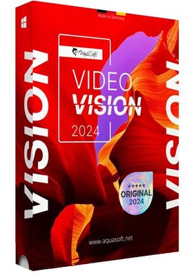 Aquasoft Video Vision 2024 - Videoschnittsoftware - PC Download Version