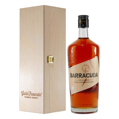 Barracuda Spiced Rum mit Geschenk-Holzkiste