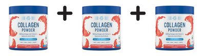 3 x Applied Nutrition Collagen Powder (165g) Strawberry and Raspberry
